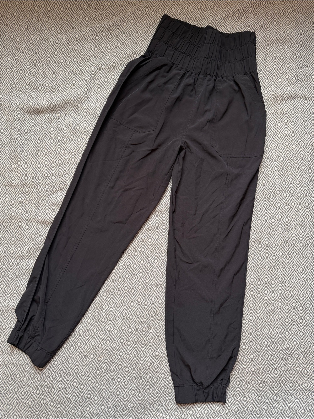 Hyfve women Black Elastic high Waist Casual Jogger Pants